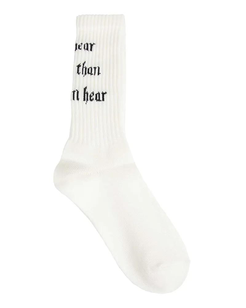 Undercover Ribbed Knit Socks Off-white