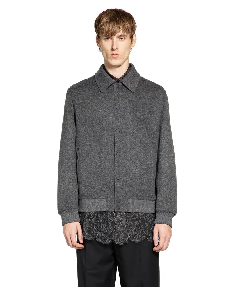 Fendi Wool Blouson Grey