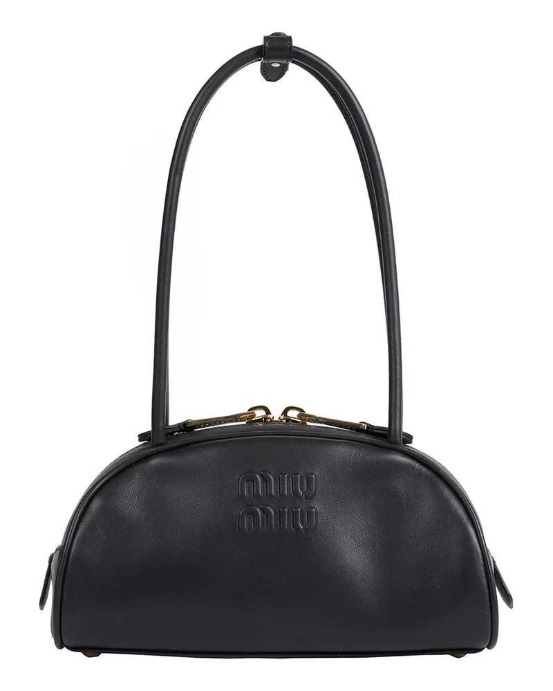 Miu Miu Beau Leather Small Shoulder Bag Black