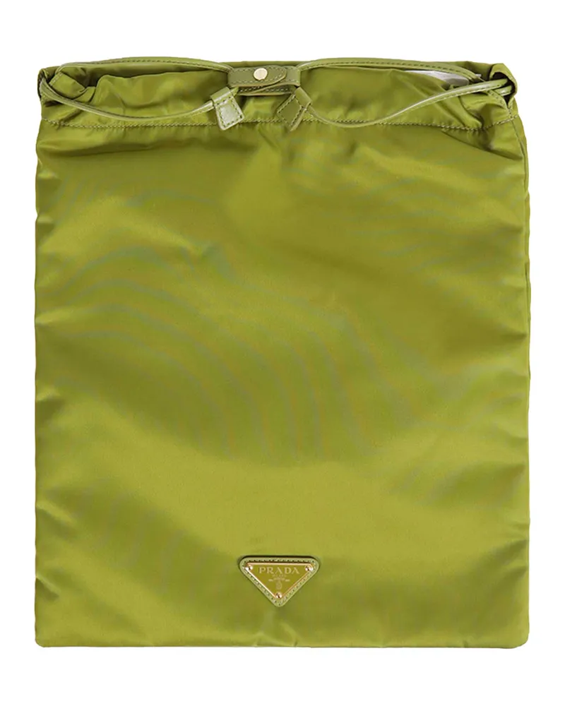 Prada Wish Re-Nylon Pouch Green