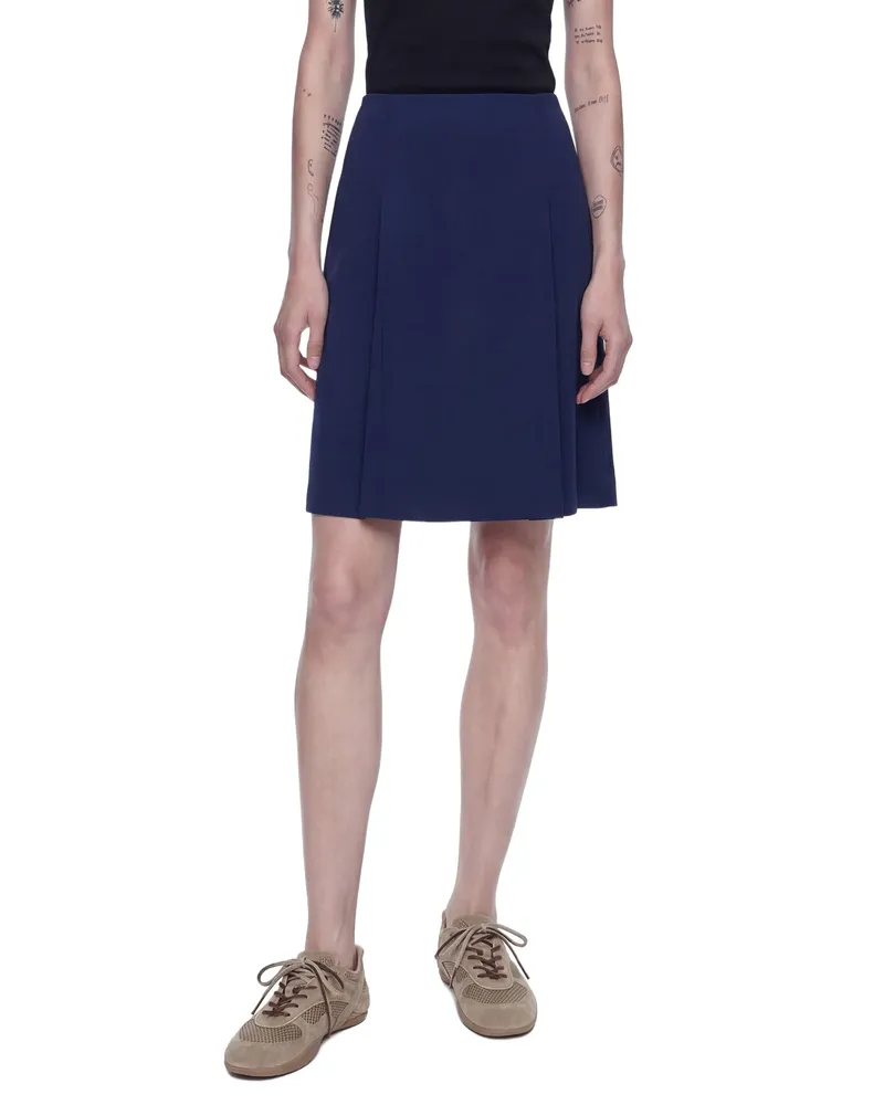 Miu Miu Techncal Jersey Skirt Blue