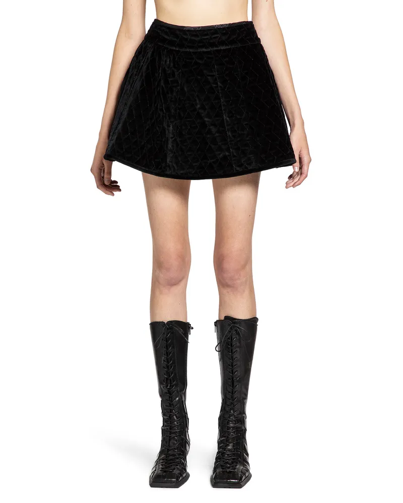 Vivienne Westwood Quilted Mini Skirt Black