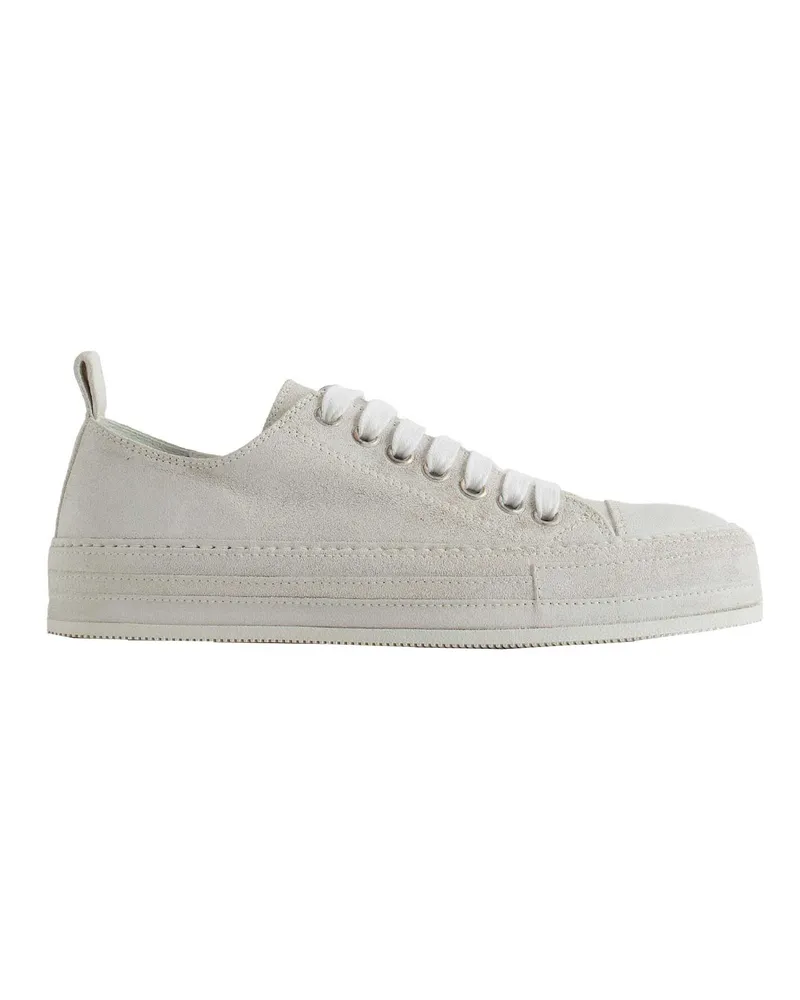 Ann Demeulemeester Crosta Painted Gert Low-Top Sneakers White