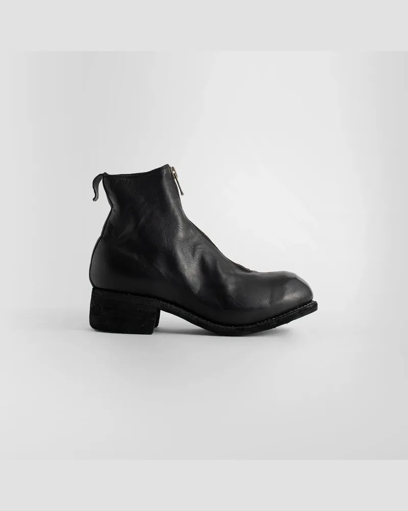 GUIDI Pl1 Horse Full Grain Leather Boots Black