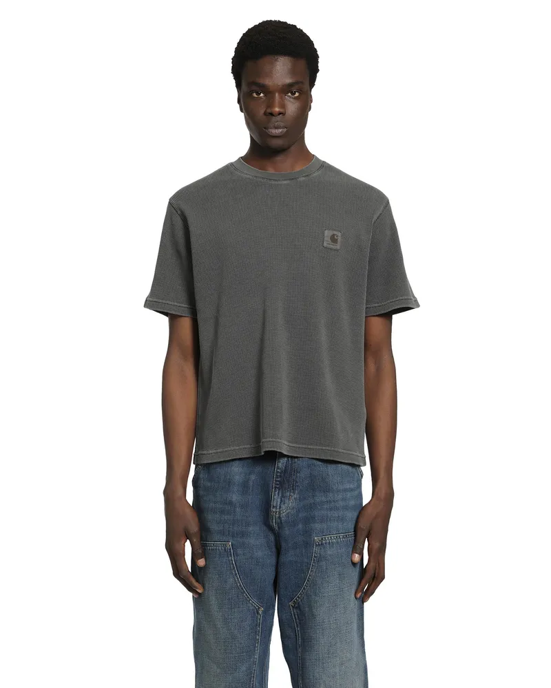 Carhartt WIP Nelson Waffle T-Shirt Black