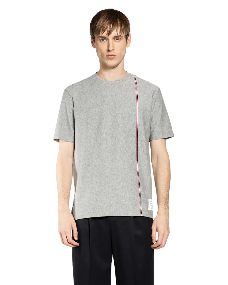 Thom Browne Rwb Stripe T-Shirt Grey