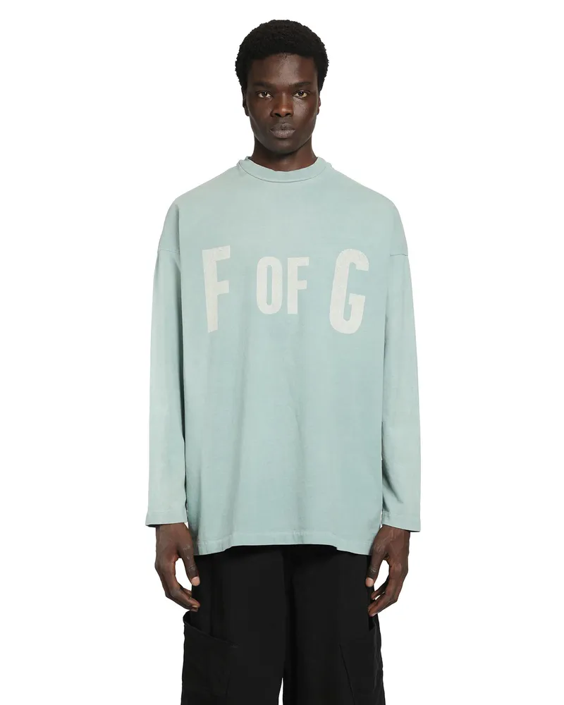 Fear of God Printed Long Sleeve Tee Blue