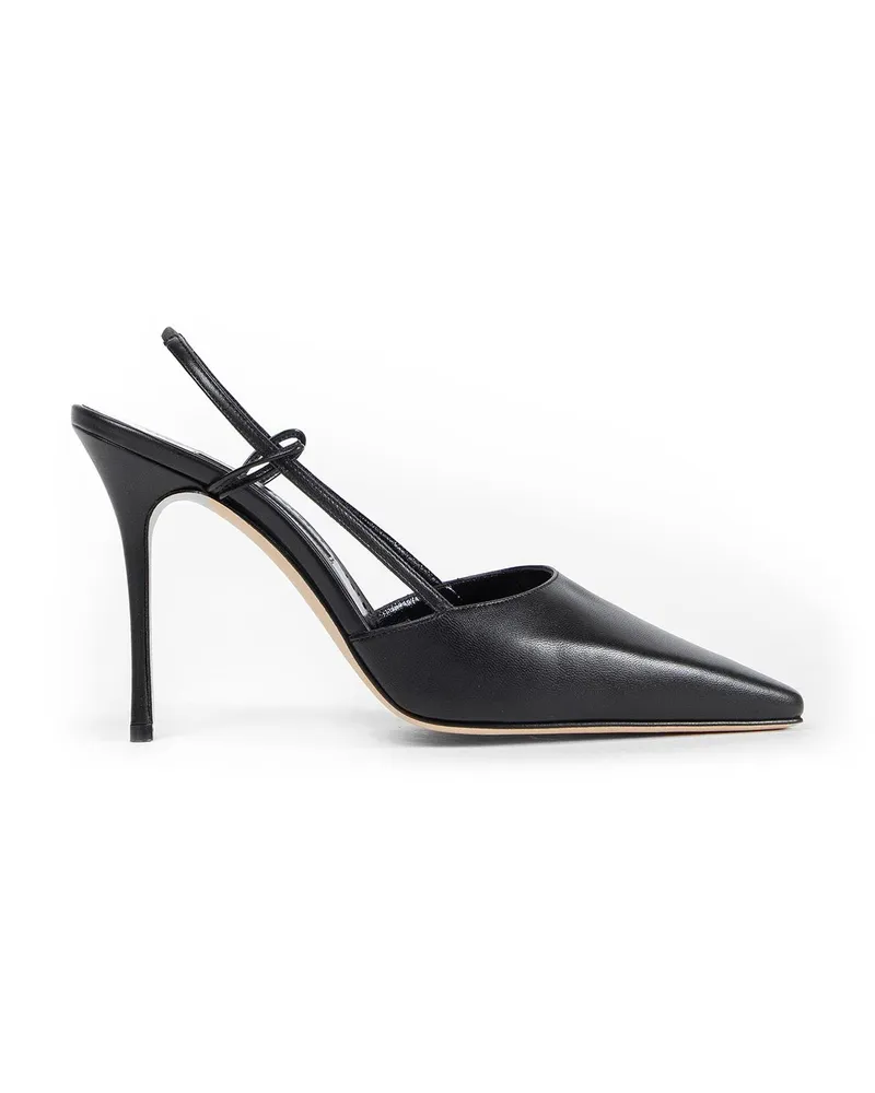 Manolo Blahnik Touki Slingack Pumps Black