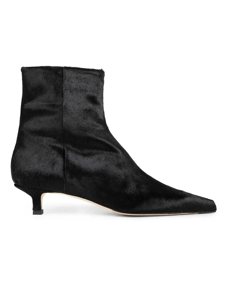 aeyde Sofie Ponyhair Ankle Boots Black