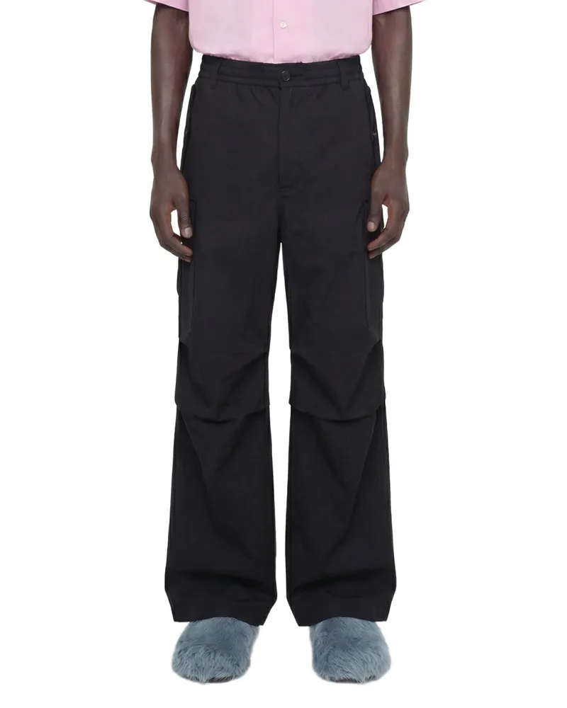 Marni Water-repellent Taffeta Cargo Pants Black