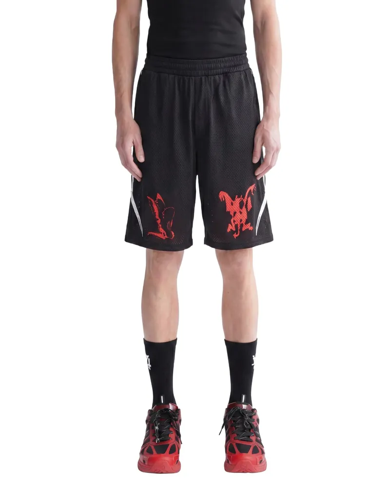 44 LABEL GROUP Y2K Shorts Black
