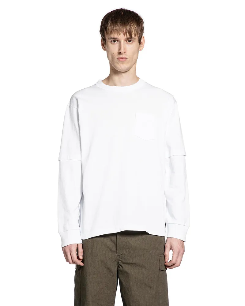 Sacai Cotton Jersey L/S T-Shirt White