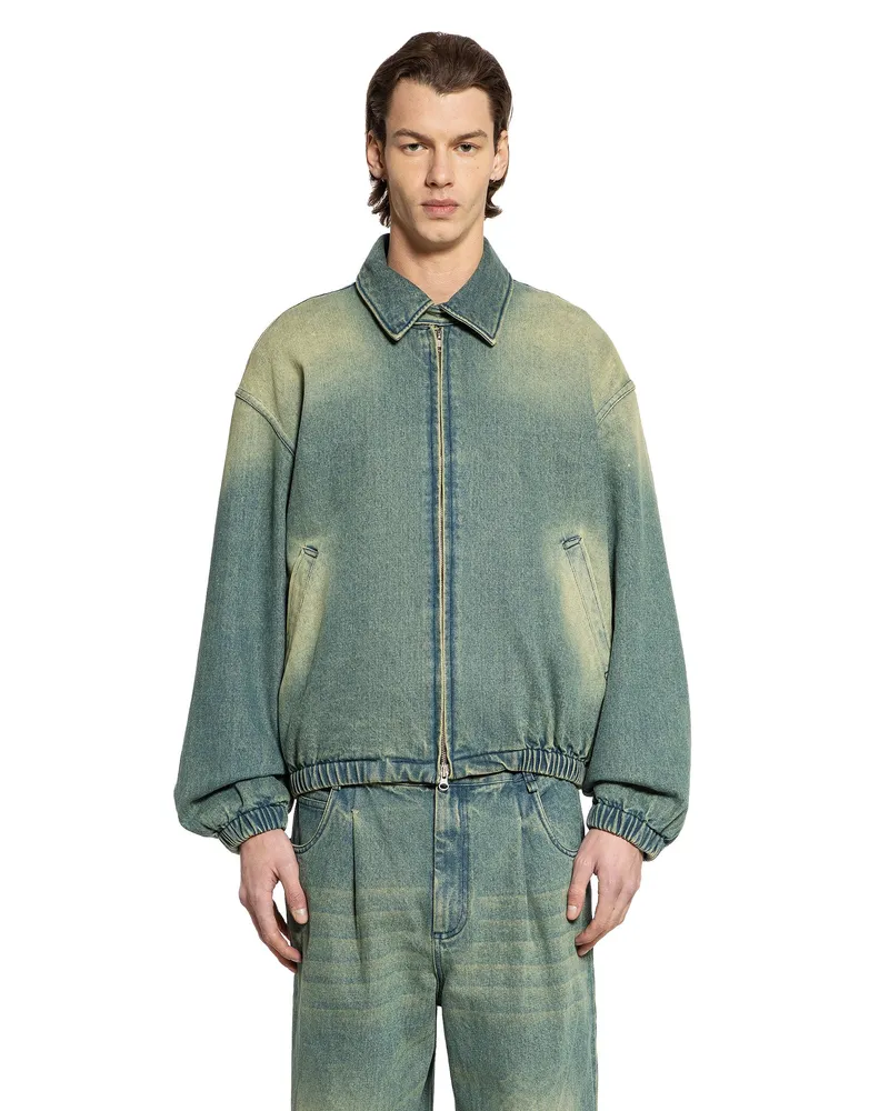 Song For The Mute Padded Denim Jacket Blue
