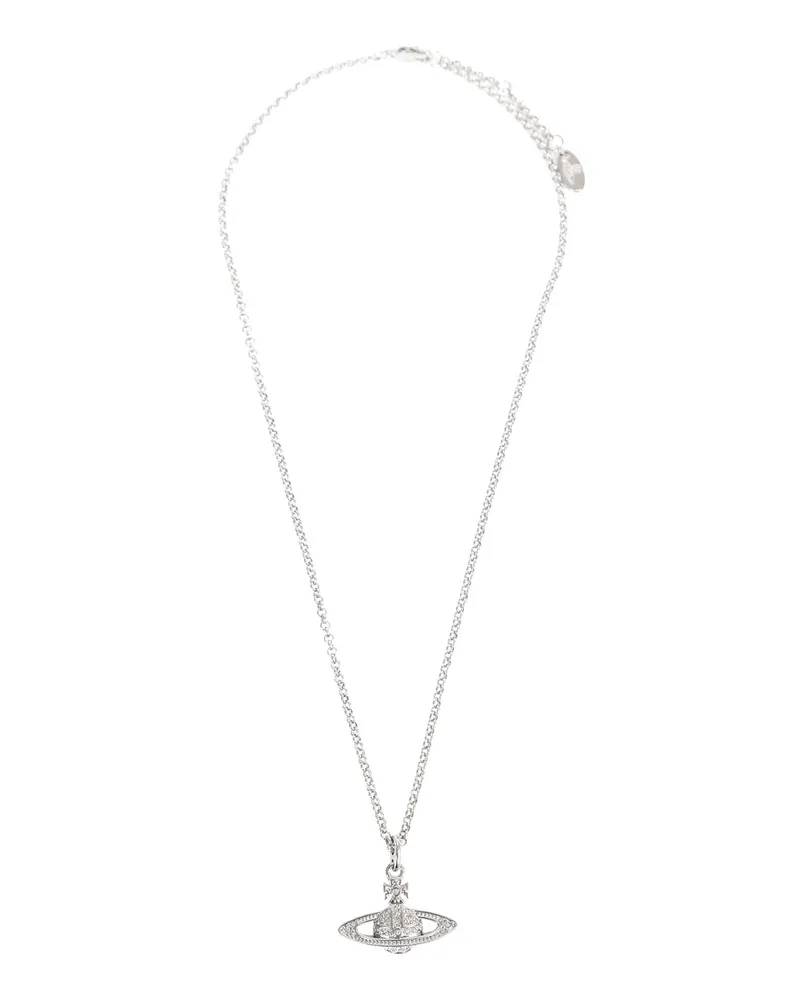 Vivienne Westwood Mini Bas Relief Pendant Necklace Silver