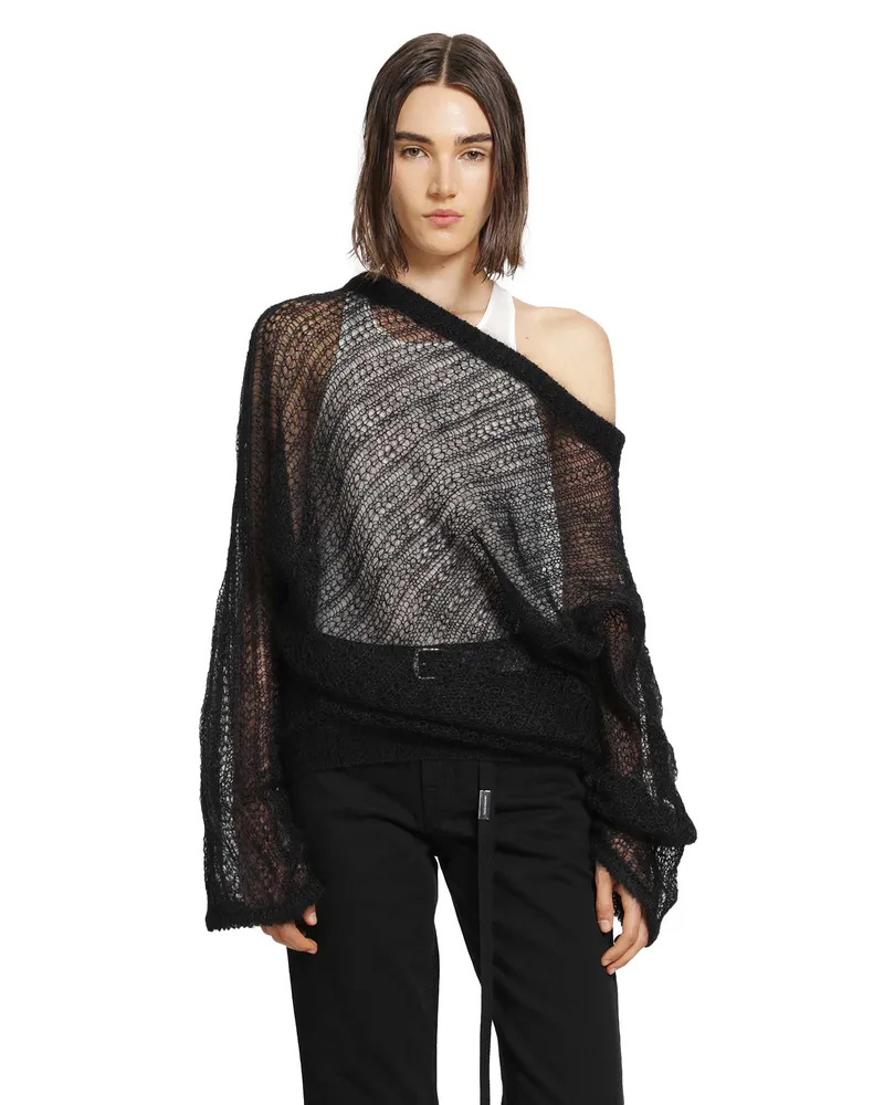 Ann Demeulemeester Christabel Drop Shoulder Sweater Black