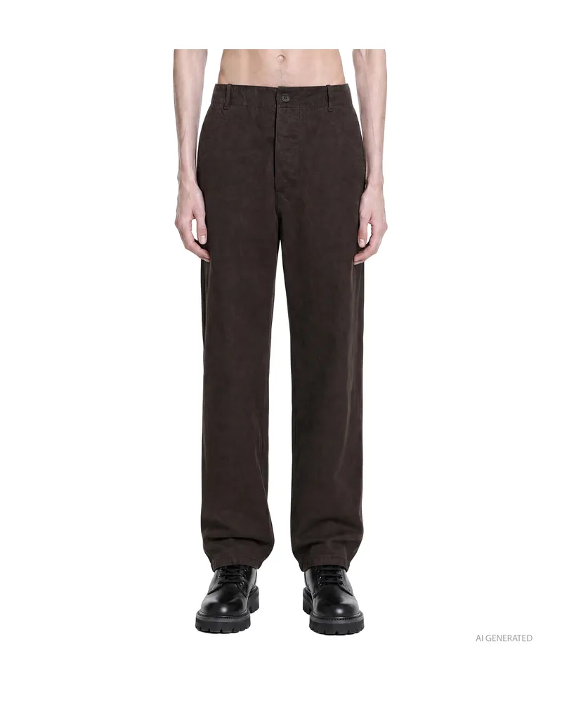 Taiga Takahashi LOT.223 British Work Trousers Brown