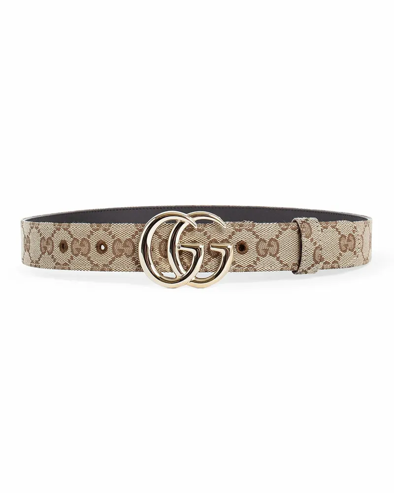 Gucci Cintura sottile GG Marmont Beige