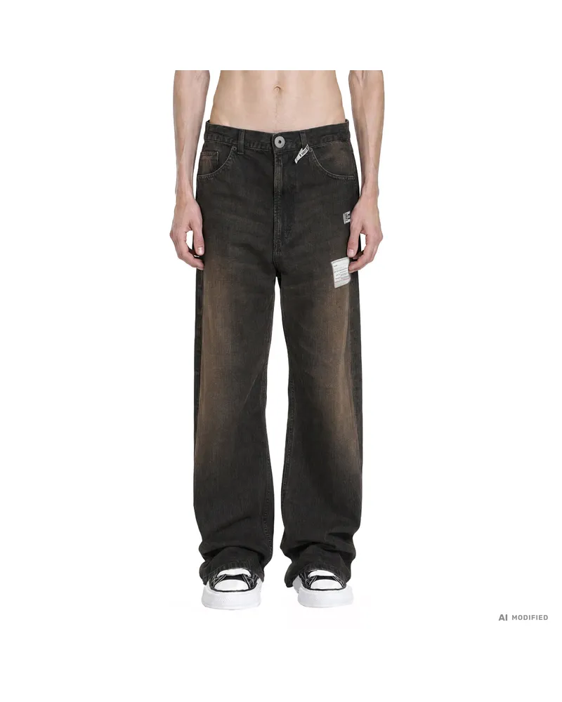 MIHARAYASUHIRO Folded 12oz Jeans Black
