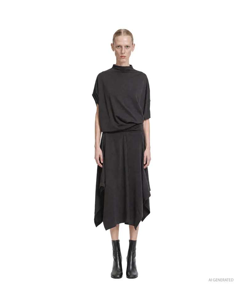 Christophe Lemaire Twisted Dress Black