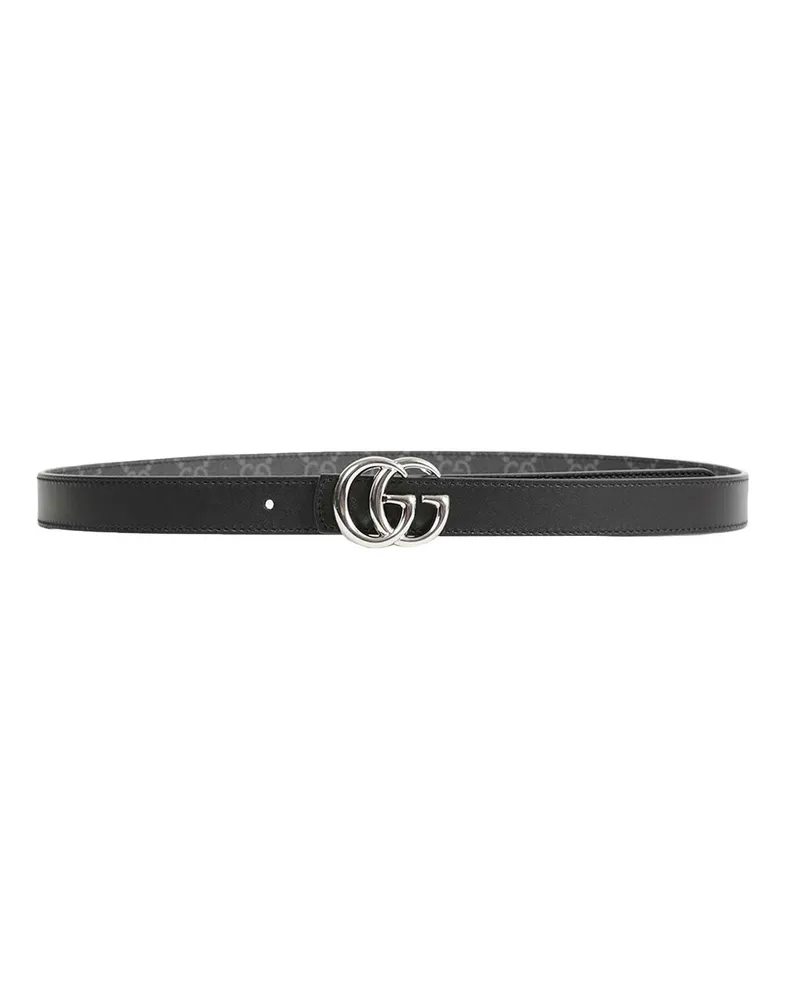 Gucci Reversible GG Marmont Thin Belt Black