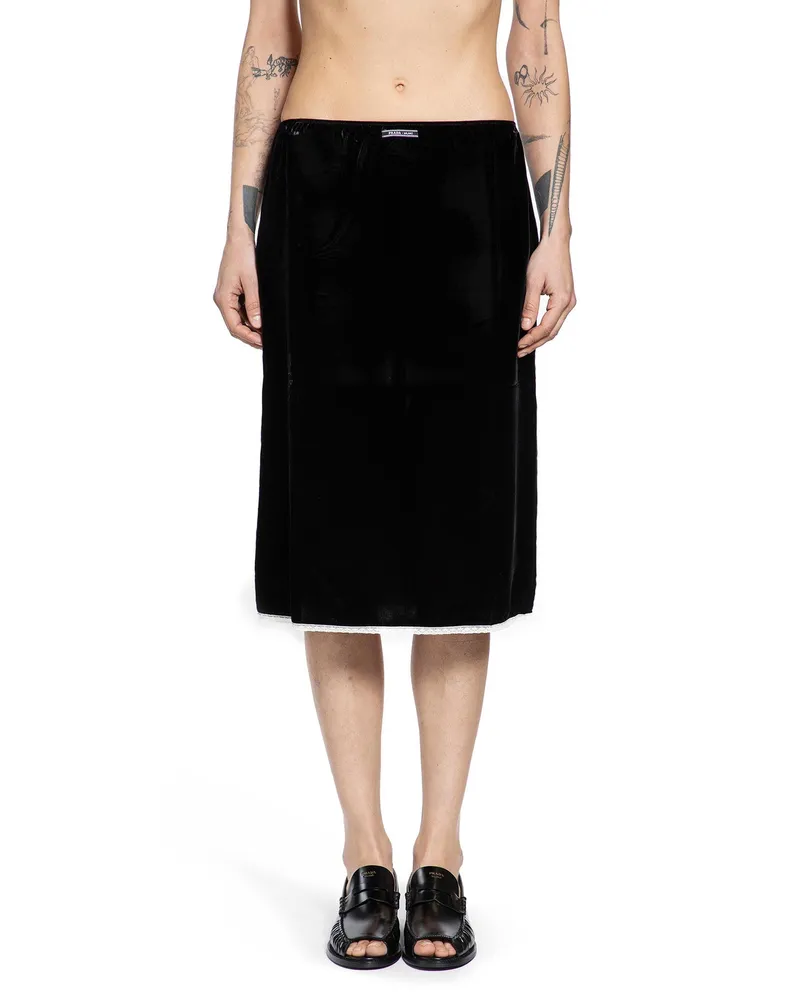 Prada Velvet Underskirt Black