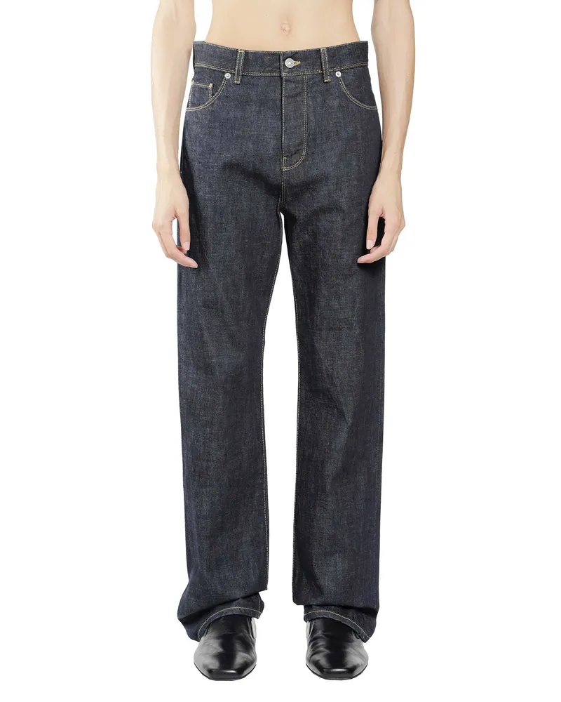 Fendi Rinse Denim Long Jeans Blue