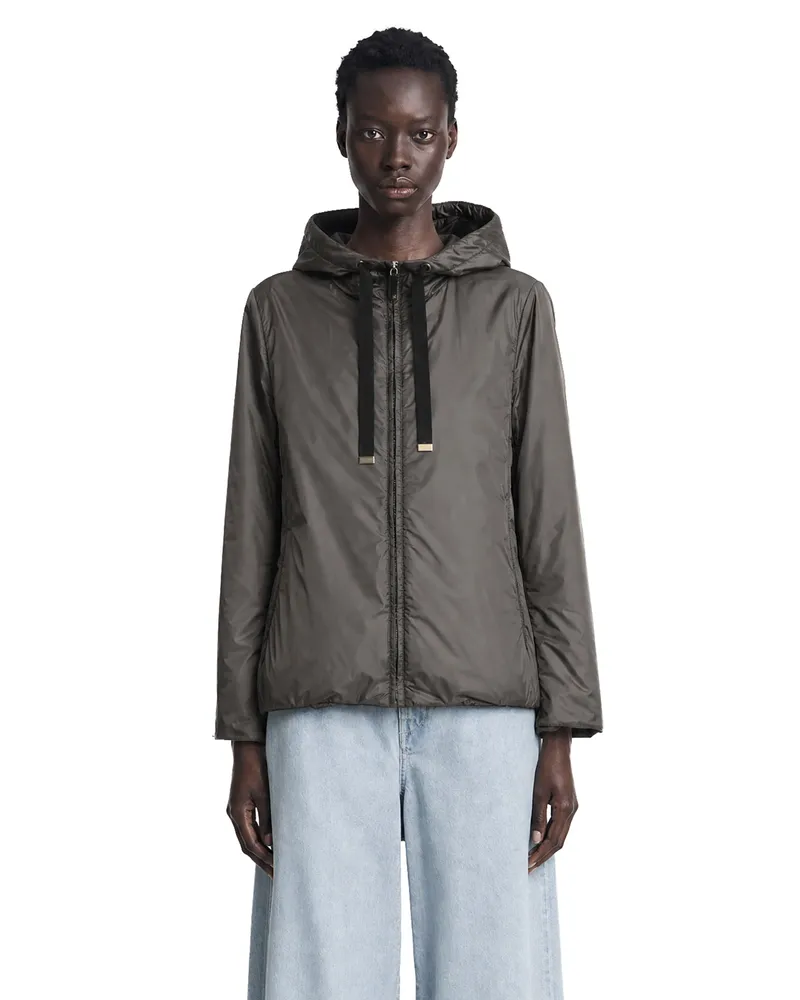 Max Mara Padded Water-Repellent Hooded Jacket Green