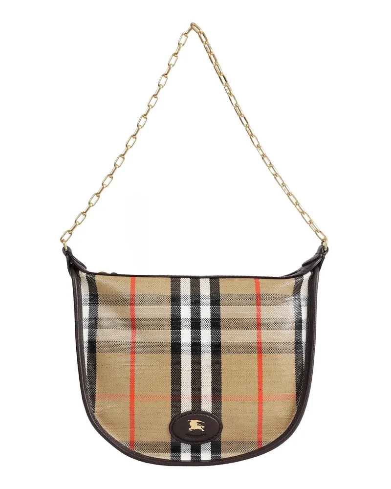 Burberry Mini Highlands Chain Bag Beige
