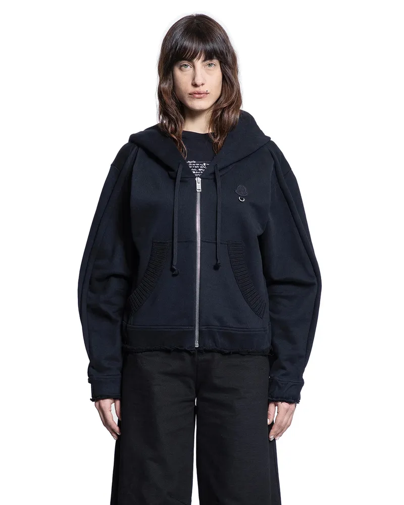 Moncler Cardigan con zip in collaborazione con Willow Smith Black