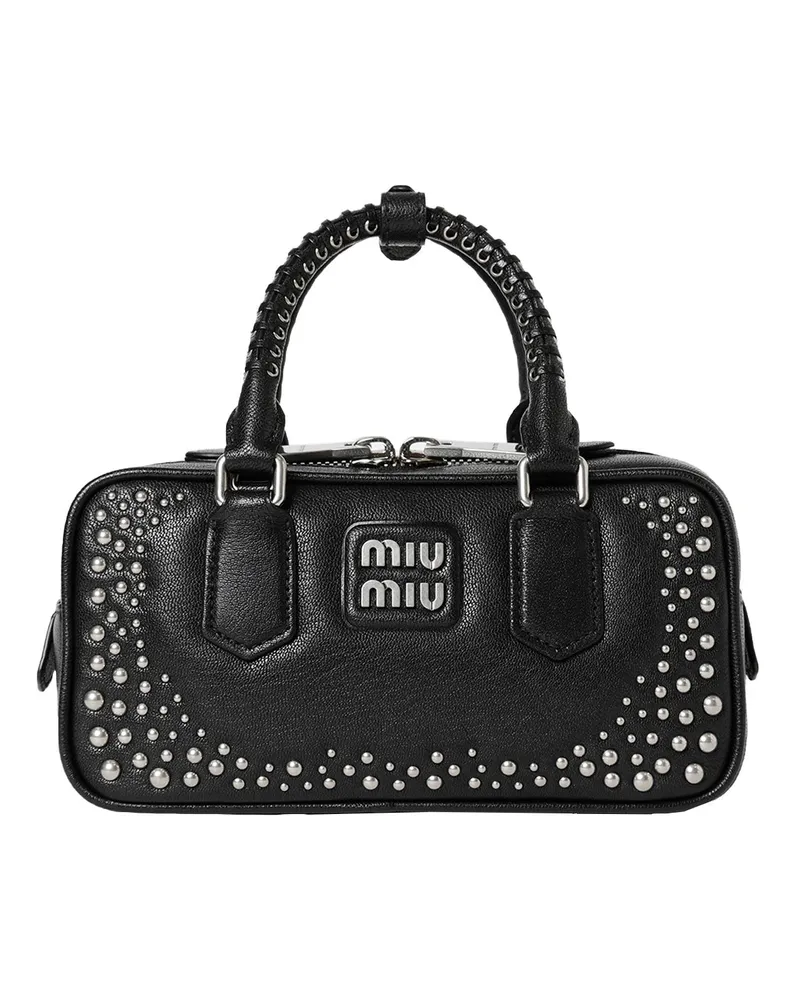 Miu Miu Arcadie Studded Bag Black