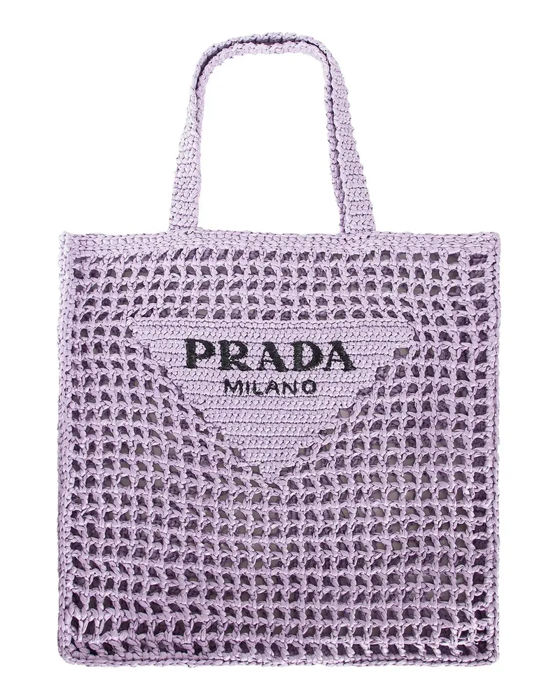 Prada Borsa tote all'uncinetto Purple