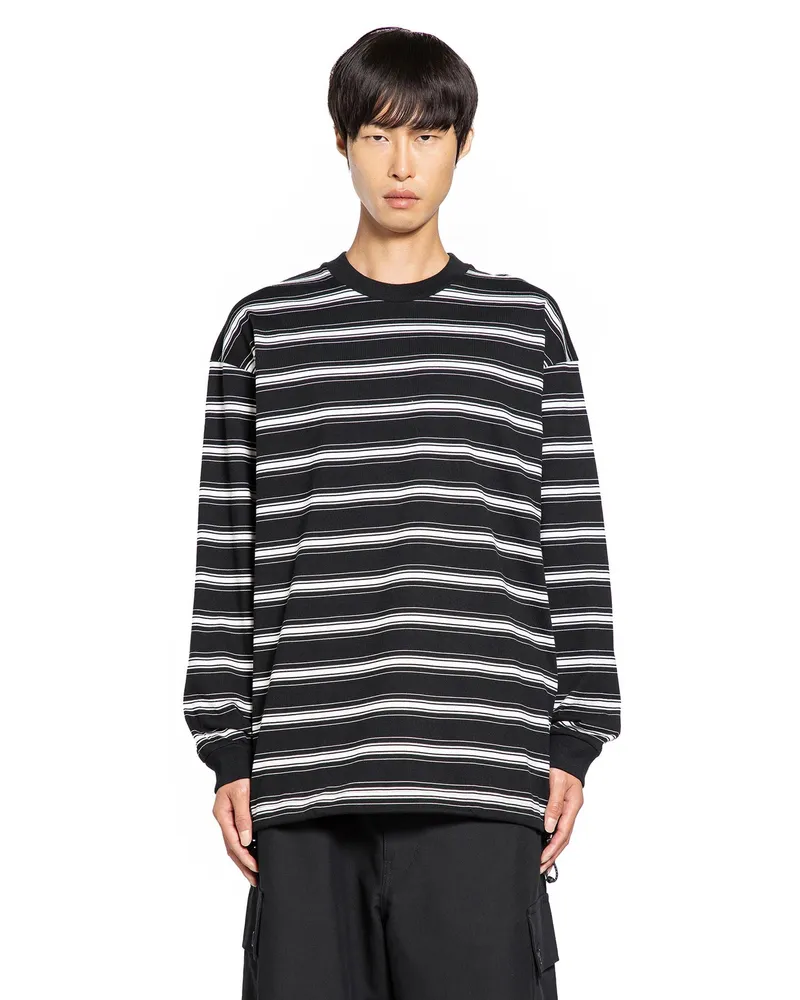 Comme des Garçons Striped T-Shirt in Jersey Black&white