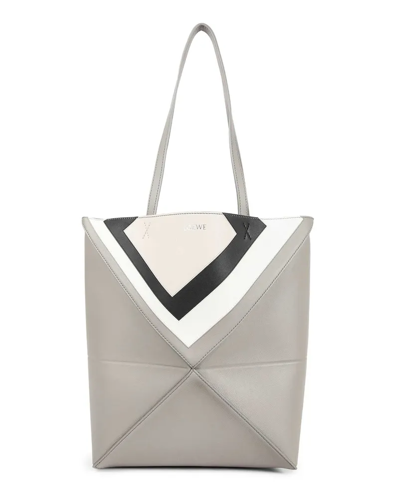 Loewe Albers Collaboration Medium Puzzle Fold tote Grey