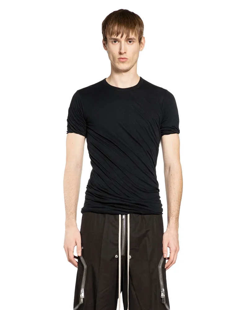 Rick Owens Temple Double SS T-Shirt Black