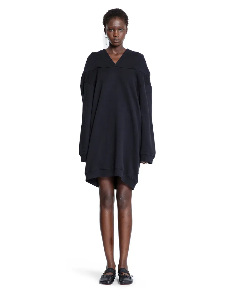 Maison Margiela Hoodie Midi Dress Black