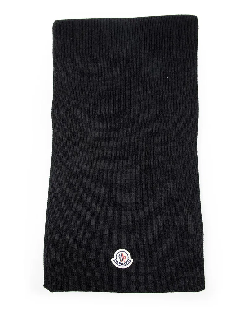 Moncler Wool Scarf Black