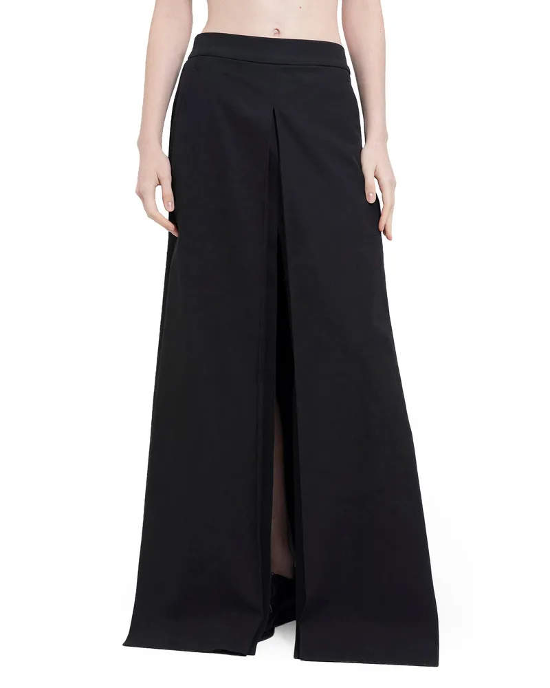 Ann Demeulemeester Flynn Long Internal Pleat Skirt Black