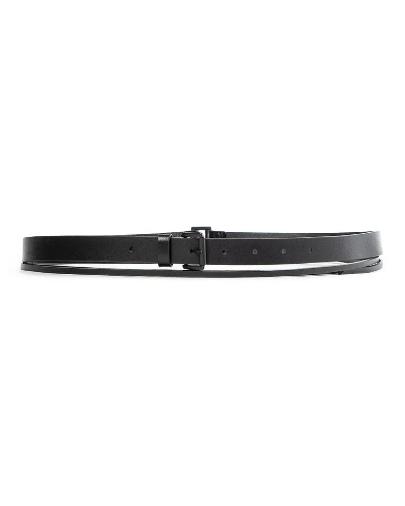 Ann Demeulemeester Cintura Fina 25MM Black