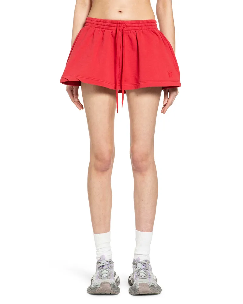 Balenciaga Lion Football Shorts Mini Skirt Red