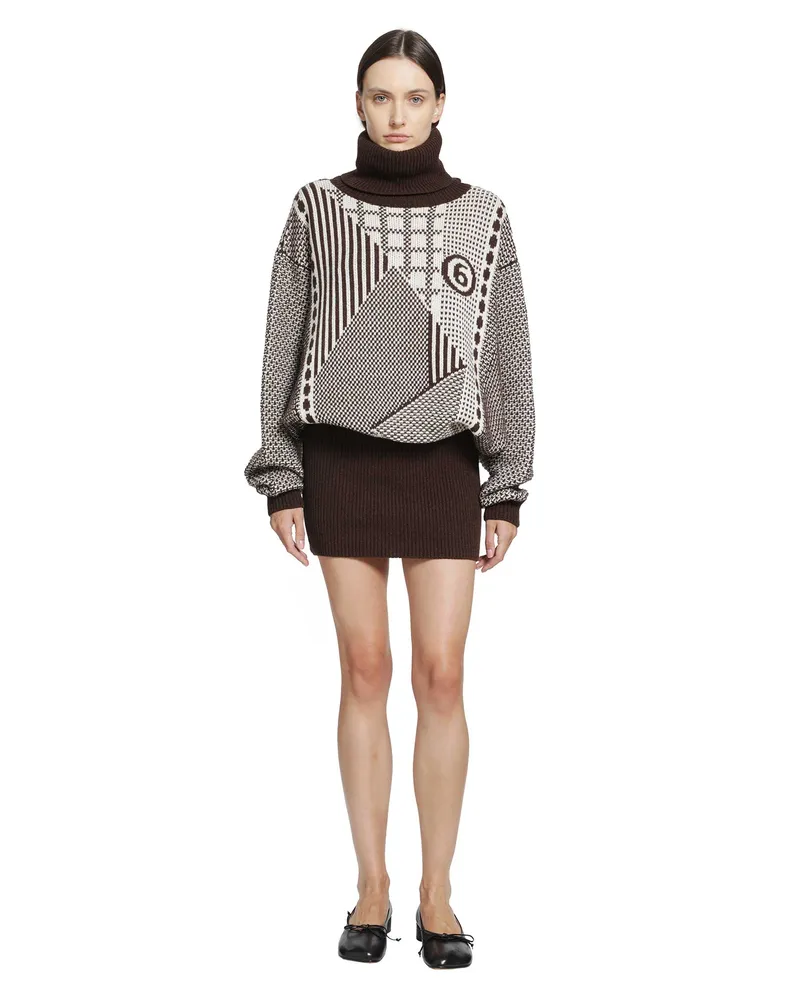 Maison Margiela Mini Dress Brown