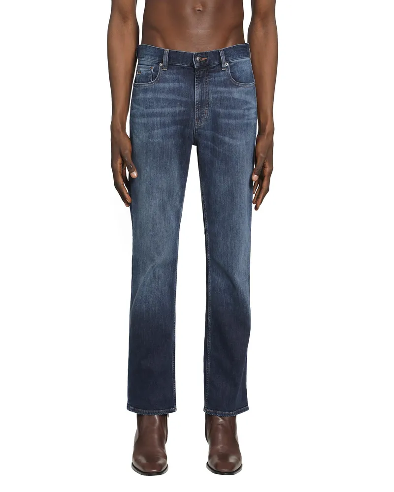 Emporio Armani J76 Straight-Leg Jeans Blue