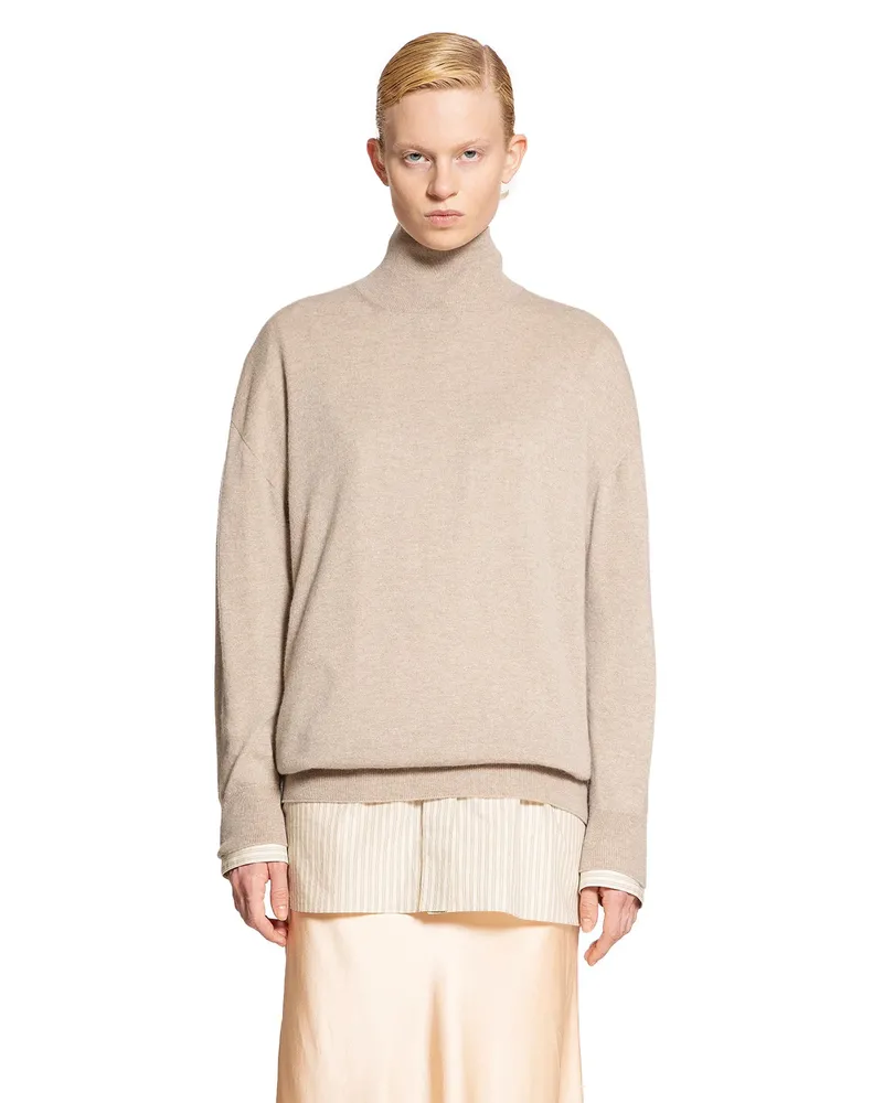 The Row Jabari Top in Cashmere Beige