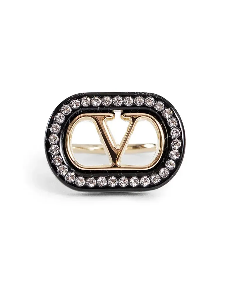 Valentino Garavani Ovalette ring Black