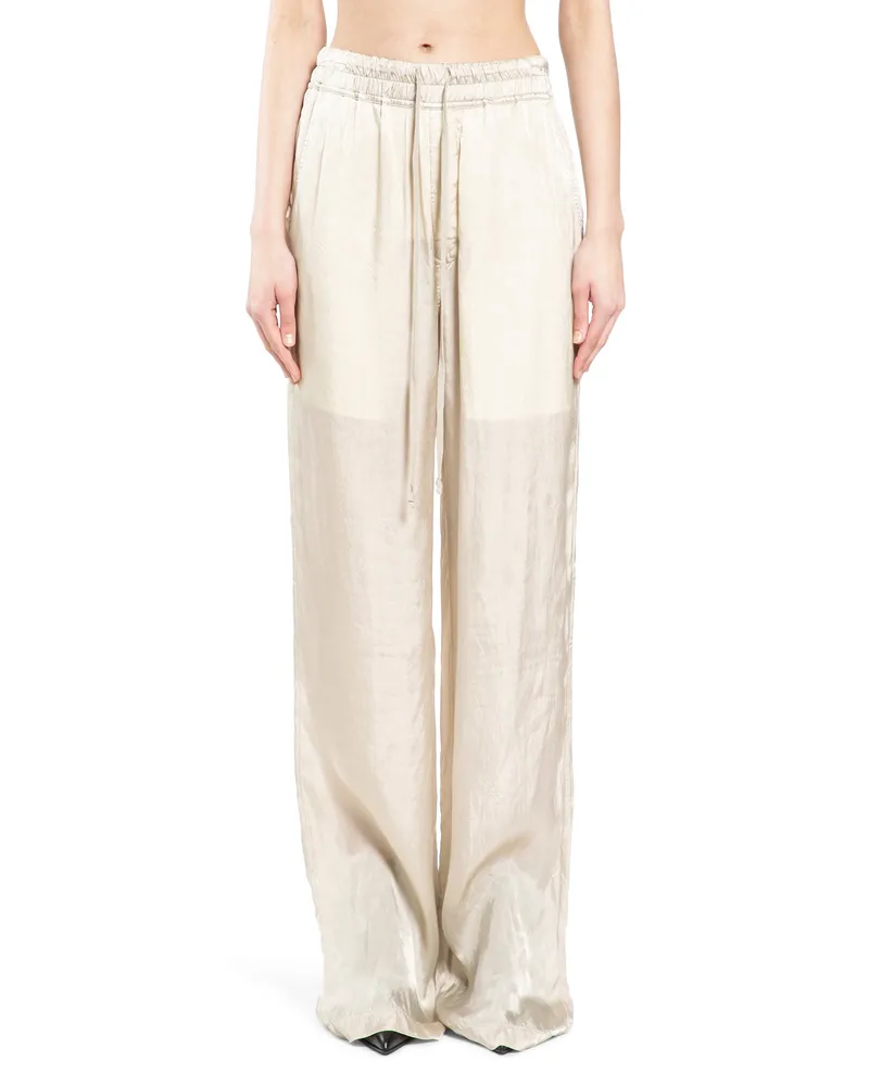Rick Owens Dietrich Drawstring Pants Beige