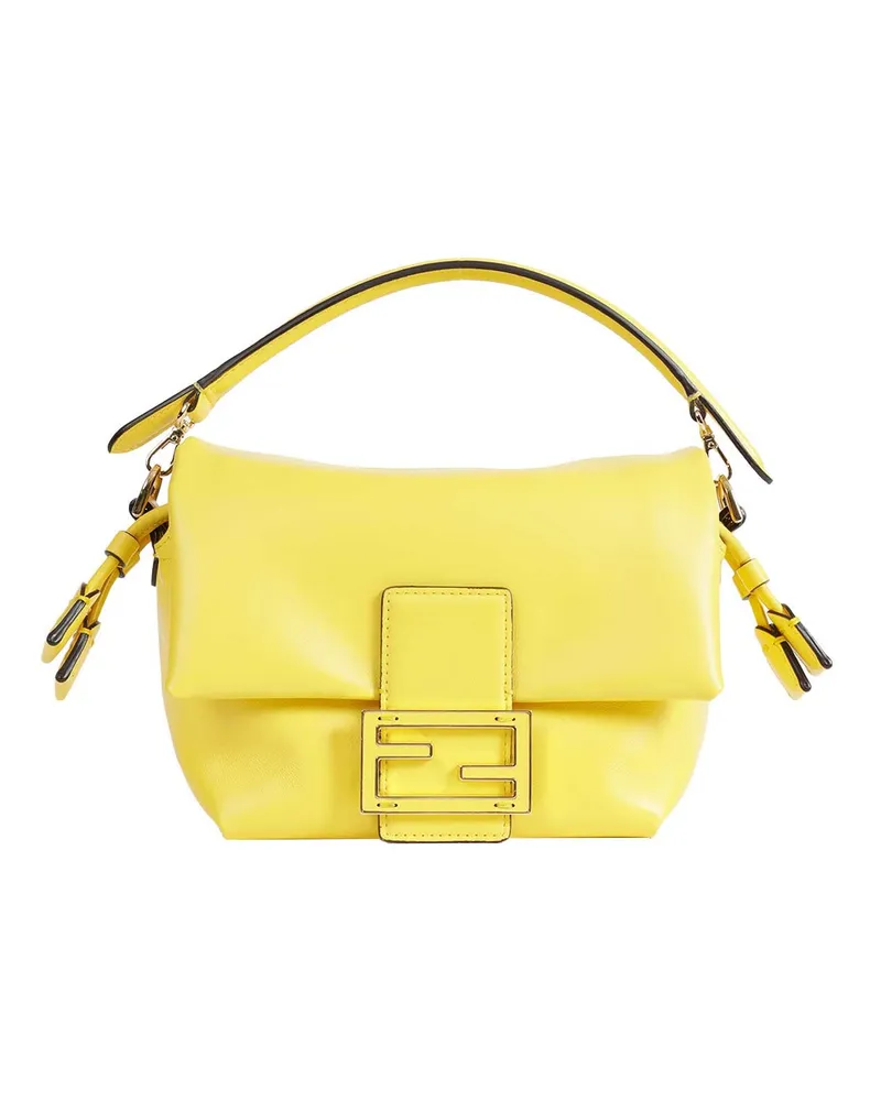 Fendi Mamma Small Baguette Bag Yellow