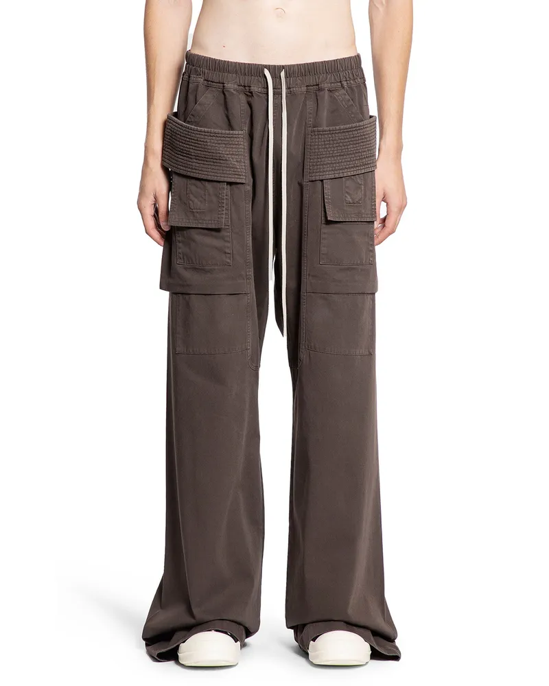 DRKSHDW by Rick Owens Concordians Creatch Wide Cargo Drawstring Grey
