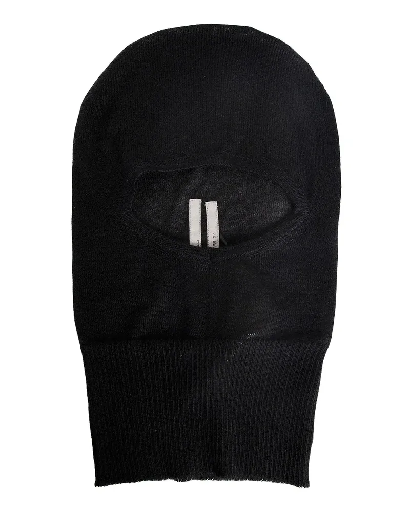 Rick Owens Nuovo passamontagna in lana di Porterville Black