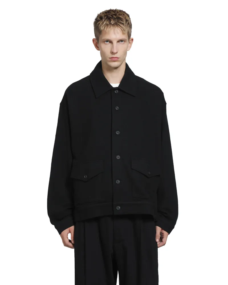 Yohji Yamamoto Stand Collar Blouson Black