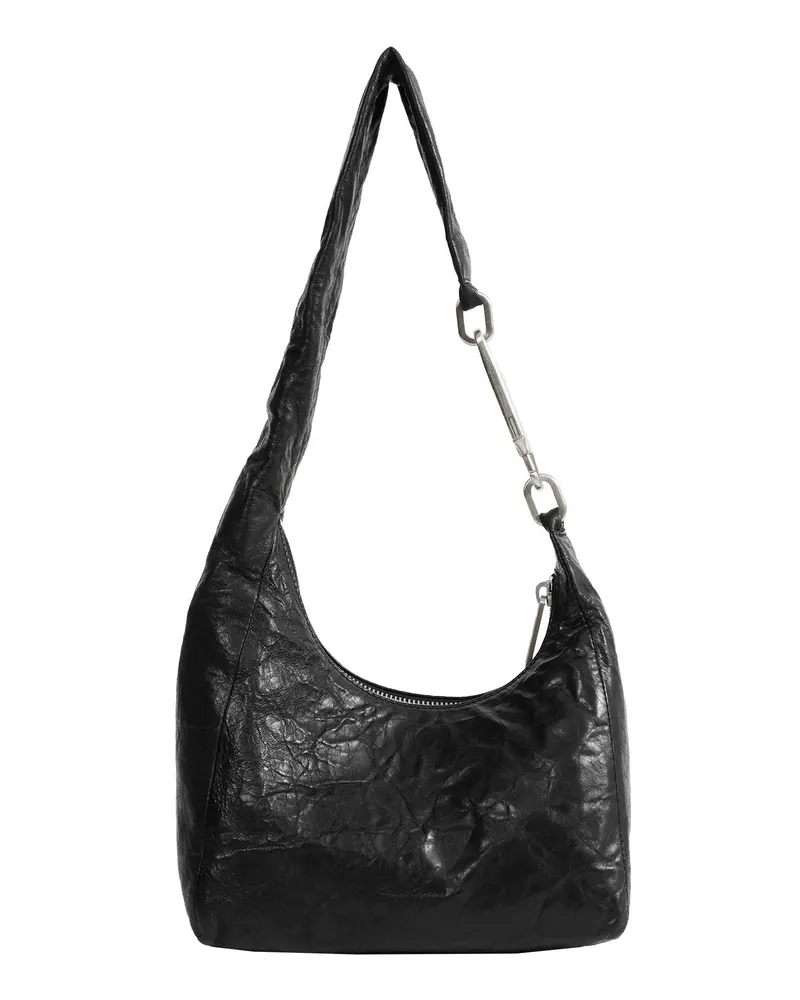 Rick Owens Leather Disco Gemini Bag Black