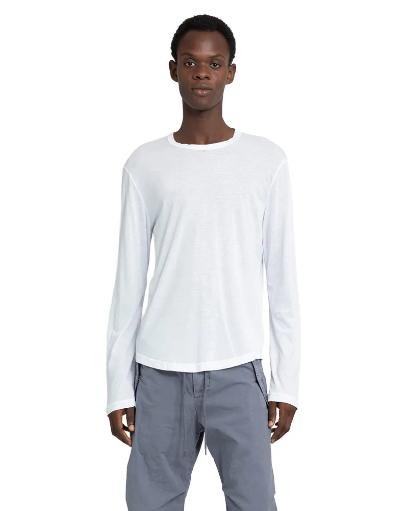 James Perse Clear Jersey LS T-Shirt White